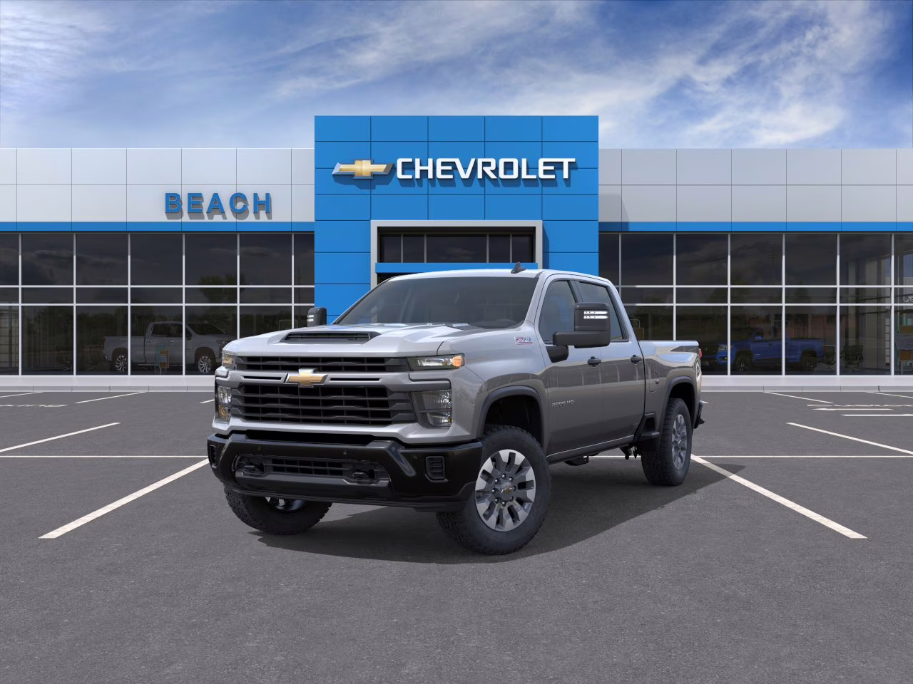 2026 Sterling Gray Metallic Chevrolet Silverado 2500 HD Custom 4X4 Truck