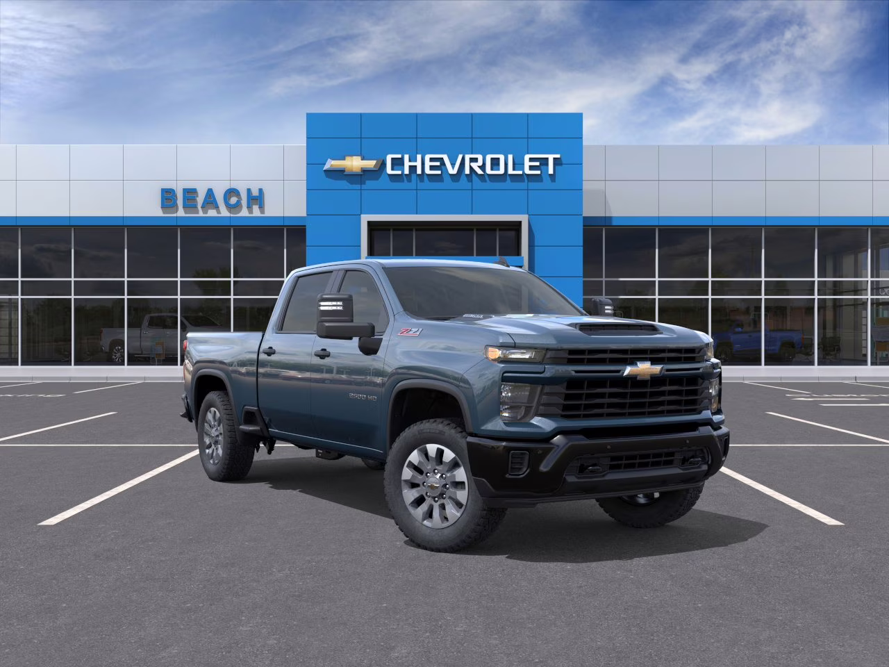 2026 Lakeshore Blue Metallic Chevrolet Silverado 2500 HD Custom 4X4 Truck