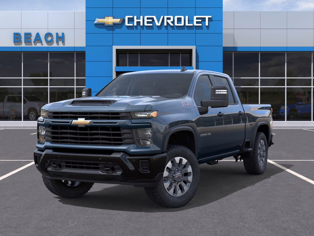 2026 Lakeshore Blue Metallic Chevrolet Silverado 2500 HD Custom 4X4 Truck