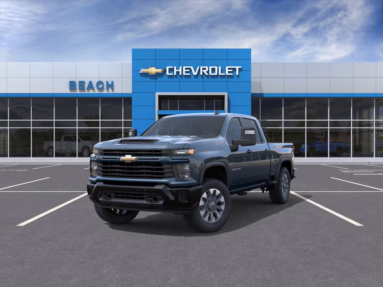 2026 Lakeshore Blue Metallic Chevrolet Silverado 2500 HD Custom 4X4 Truck