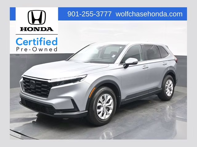 2025 Solar Silver Metallic Honda CR-V LX AWD SUV