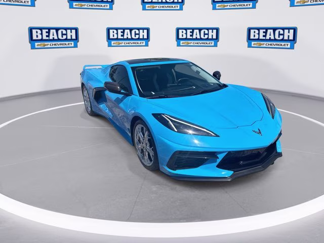 2020 Blue Chevrolet Corvette Stingray RWD Coupe