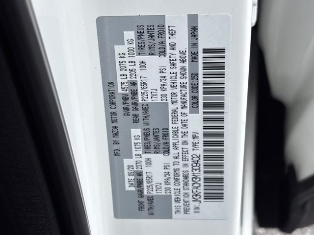 2021 Snowflake White Pearl Mica Mazda CX-5 Touring FWD SUV