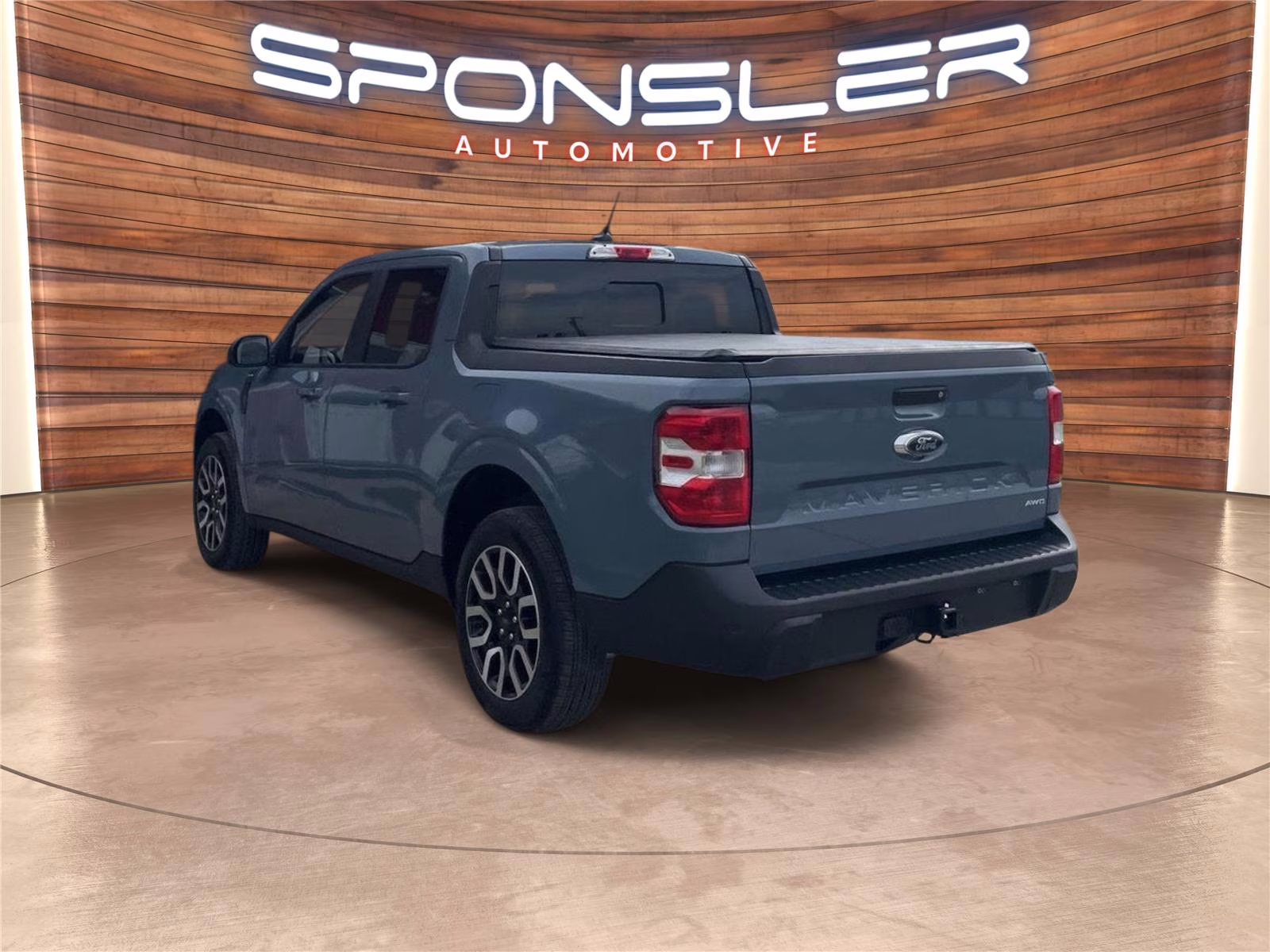 2024 Azure Gray Metallic Tri-Coat Ford Maverick LARIAT AWD Truck