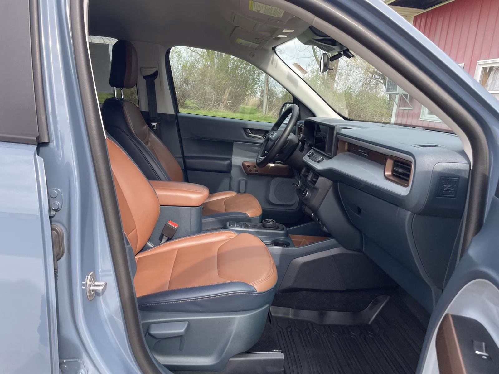 2024 Azure Gray Metallic Tri-Coat Ford Maverick LARIAT AWD Truck