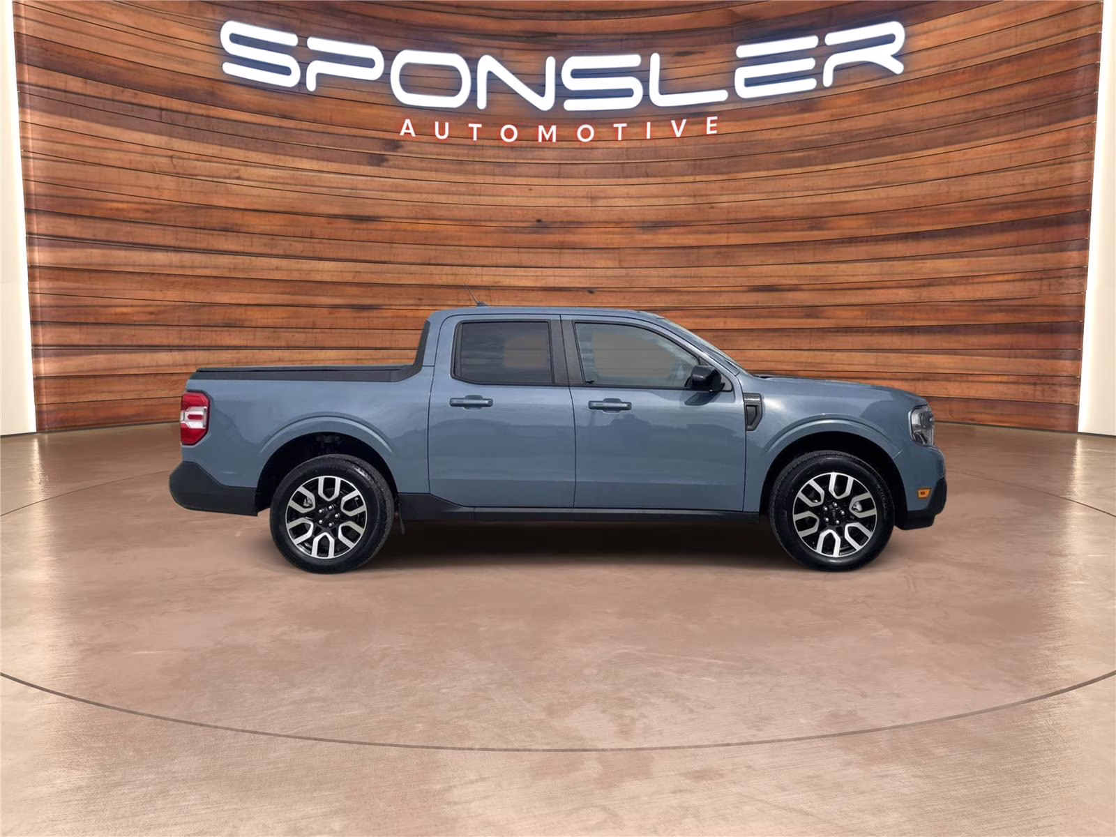 2024 Azure Gray Metallic Tri-Coat Ford Maverick LARIAT AWD Truck
