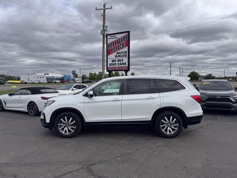 2020 Platinum White Pearl Honda Pilot EX FWD SUV