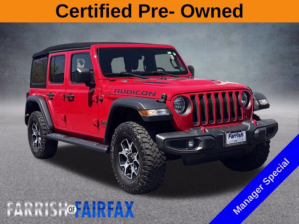 2021 Firecracker Red Clearcoat Jeep Wrangler Unlimited Rubicon 4X4 SUV