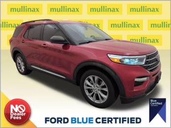 2022 Red Metallic Ford Explorer XLT RWD SUV