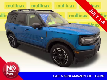 2025 Velocity Blue Metallic Ford Bronco Sport Outer Banks 4X4 SUV