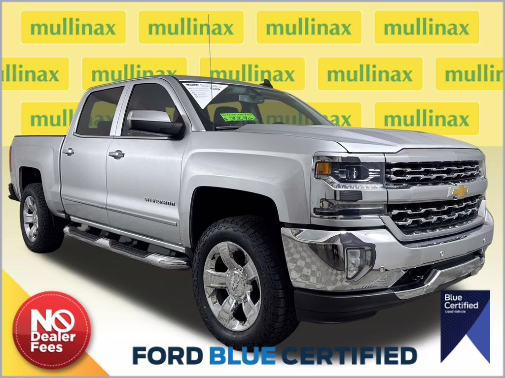 2018 Silver Ice Metallic Chevrolet Silverado 1500 LTZ RWD Truck