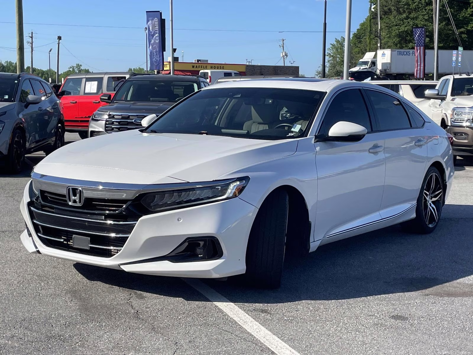 2021 Platinum White Pearl Honda Accord Touring 2.0T FWD Sedan