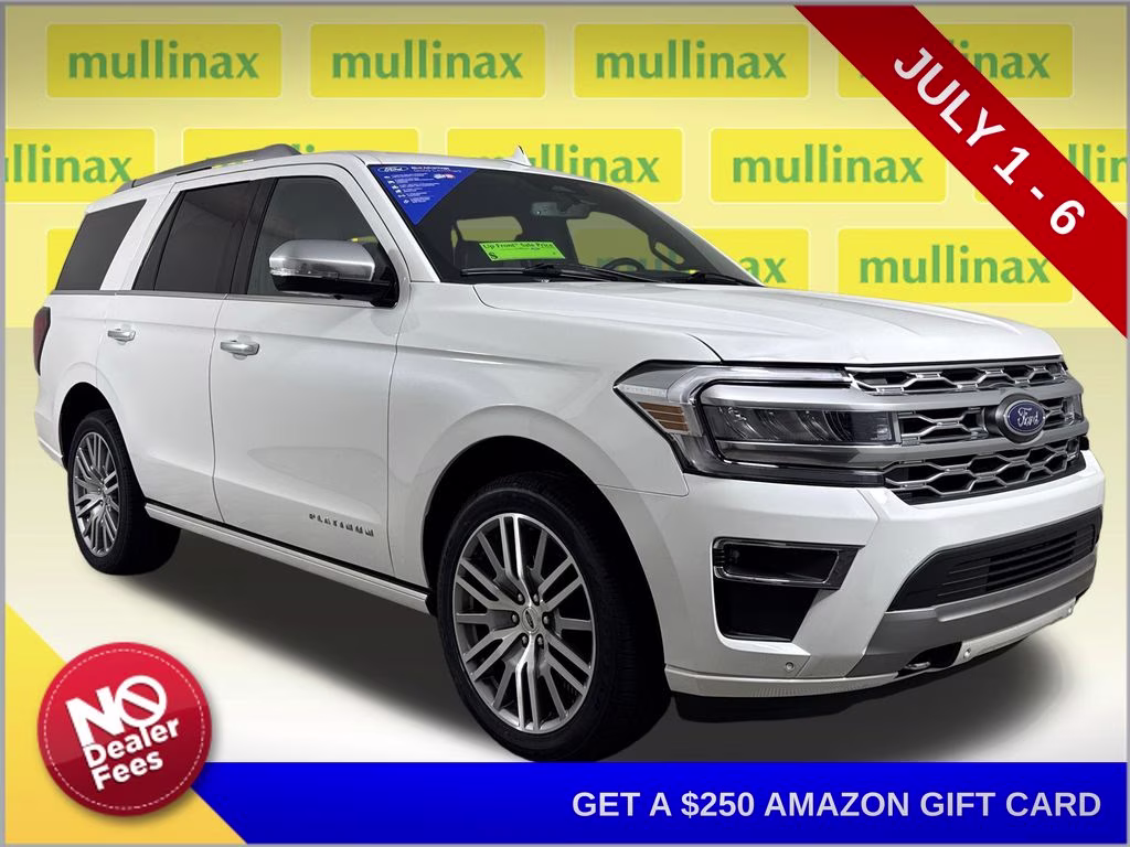 2022 White Metallic Ford Expedition Platinum 4X4 SUV