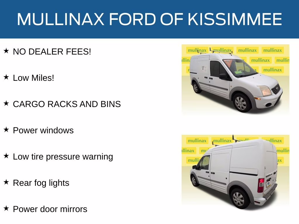 2012 Frozen White Ford Transit Connect XLT FWD Van