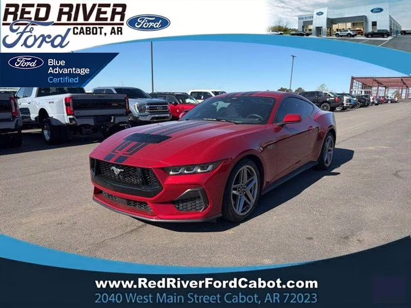 2024 Rapid Red Metallic Tinted Clearcoat Ford Mustang GT Premium RWD Coupe