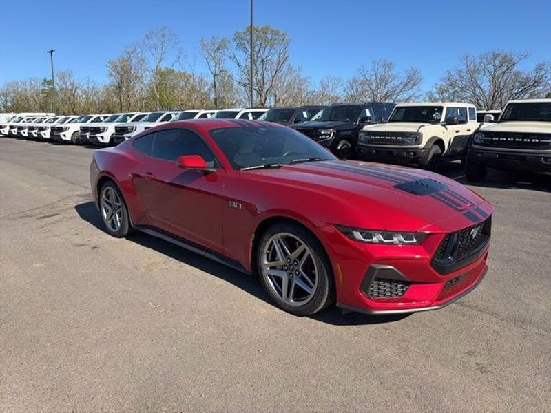2024 Rapid Red Metallic Tinted Clearcoat Ford Mustang GT Premium RWD Coupe