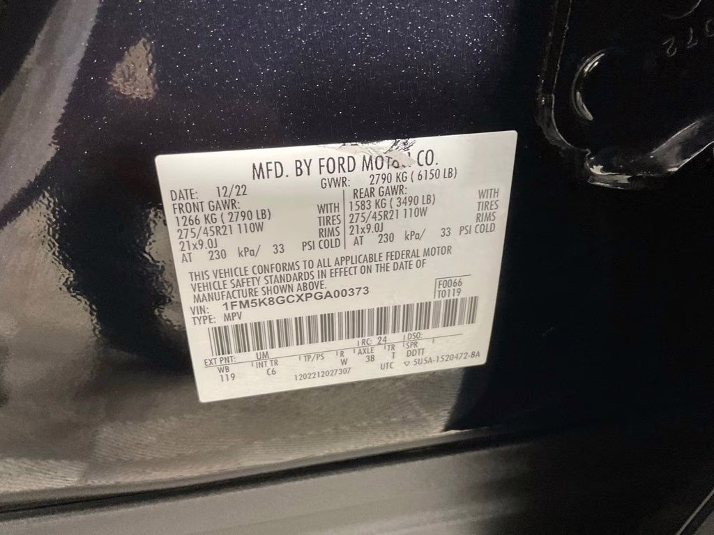 2023 Black Metallic Ford Explorer ST 4X4 SUV