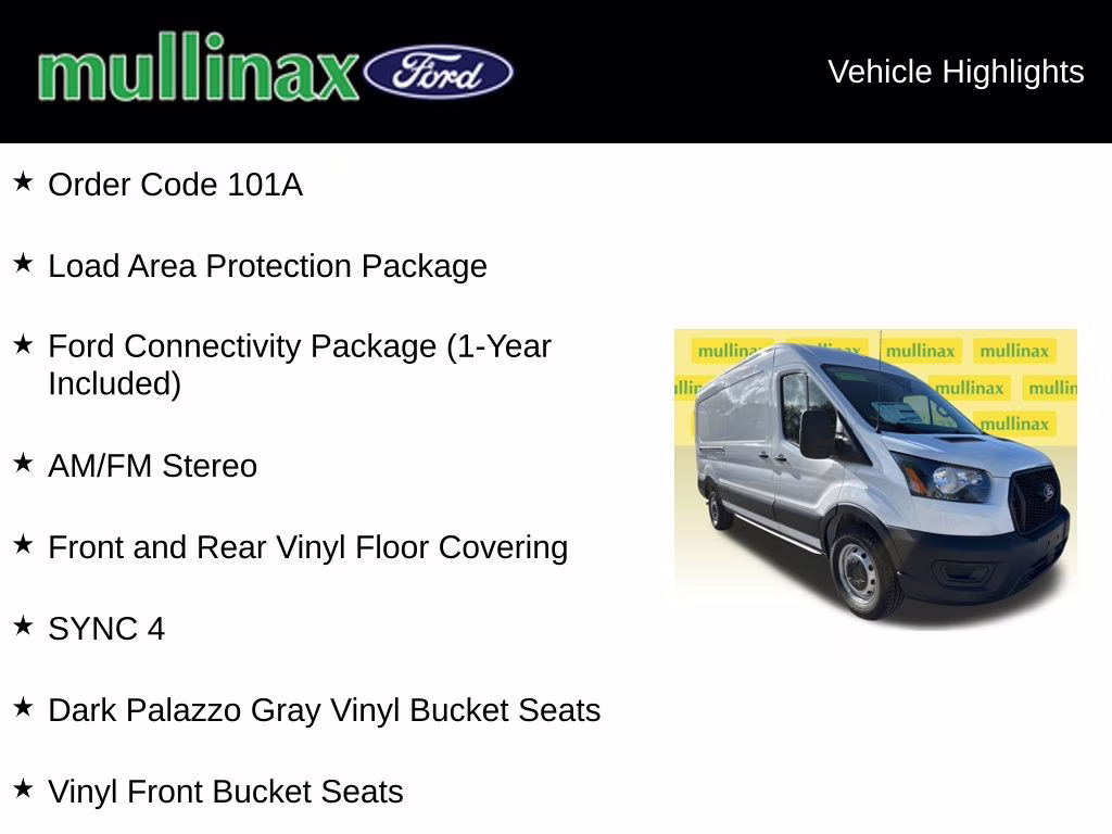 2026 Oxford White Ford Transit-250 Base RWD Van