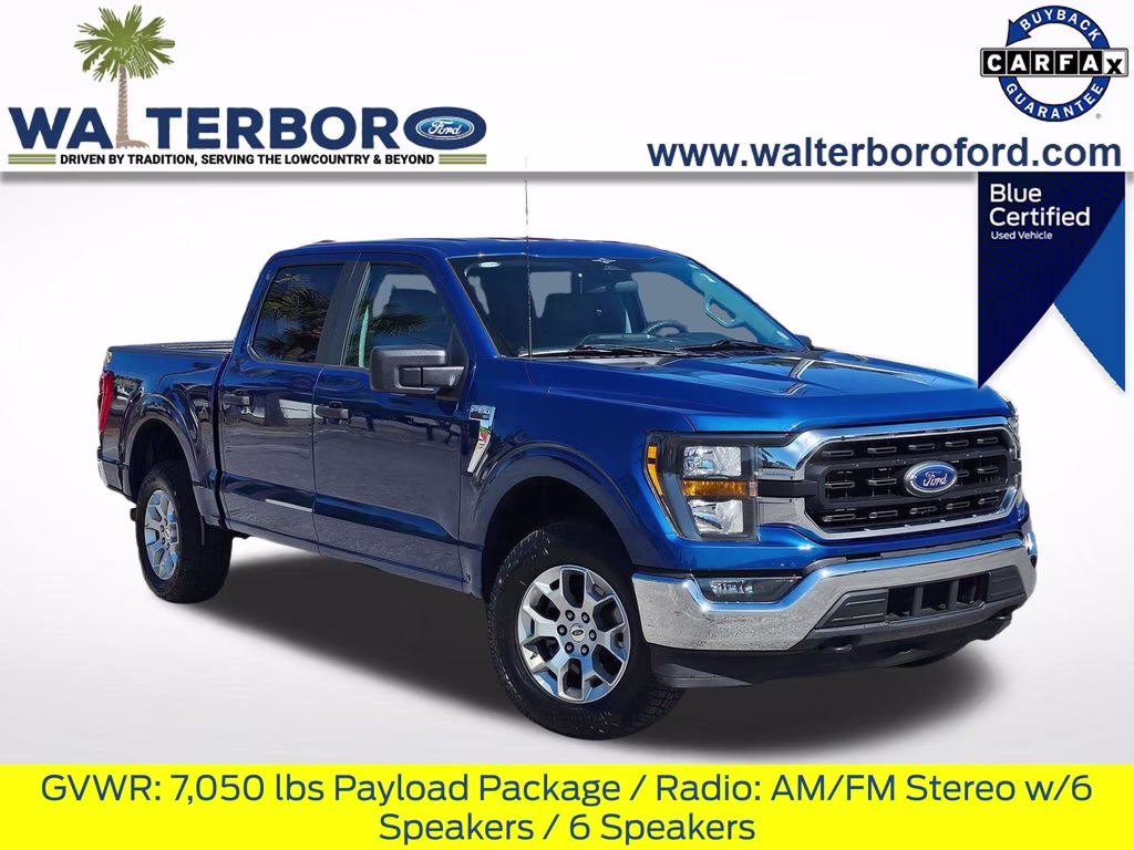 2023 Atlas Blue Metallic Ford F-150 XLT 4X4 Truck