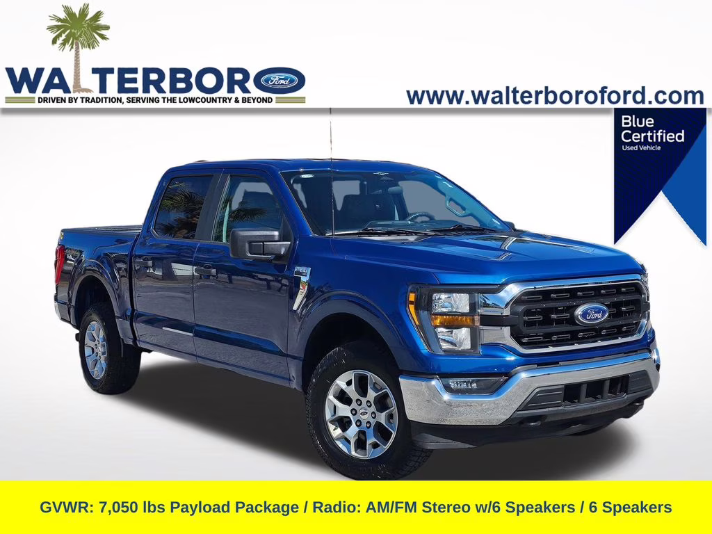 2023 Atlas Blue Metallic Ford F-150 XLT 4X4 Truck
