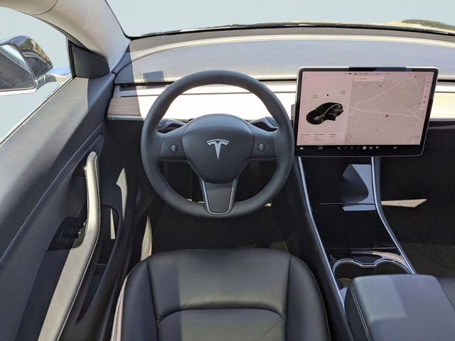 2018 Solid Black Tesla Model 3 Long Range AWD Sedan