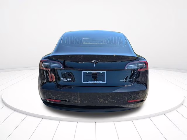 2018 Solid Black Tesla Model 3 Long Range AWD Sedan