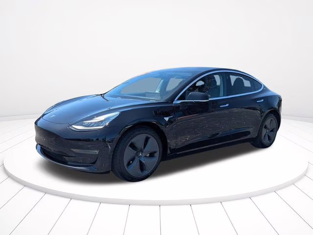 2018 Solid Black Tesla Model 3 Long Range AWD Sedan