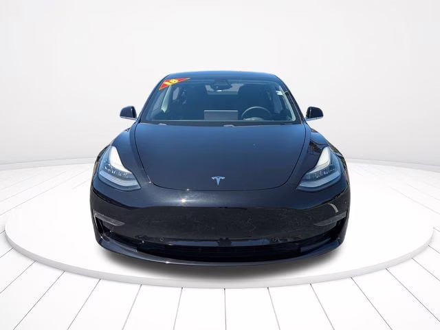 2018 Solid Black Tesla Model 3 Long Range AWD Sedan