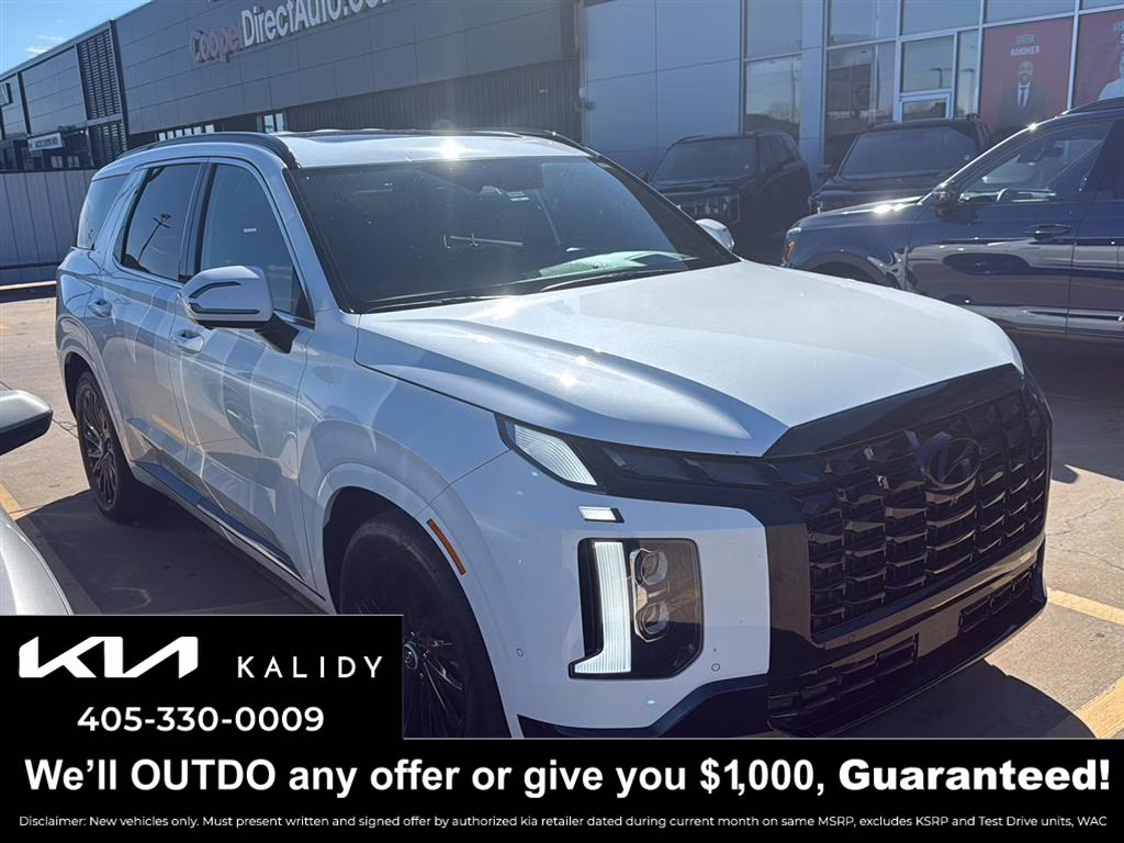 2024 Hyper White Hyundai Palisade Calligraphy Night Edition AWD SUV