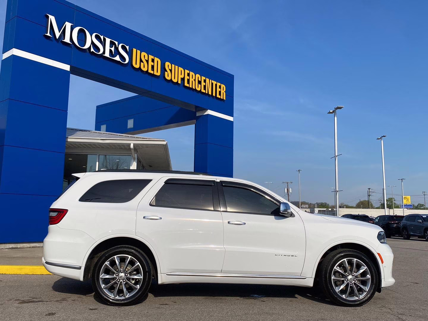 2022 White Knuckle Clearcoat Dodge Durango Citadel AWD SUV