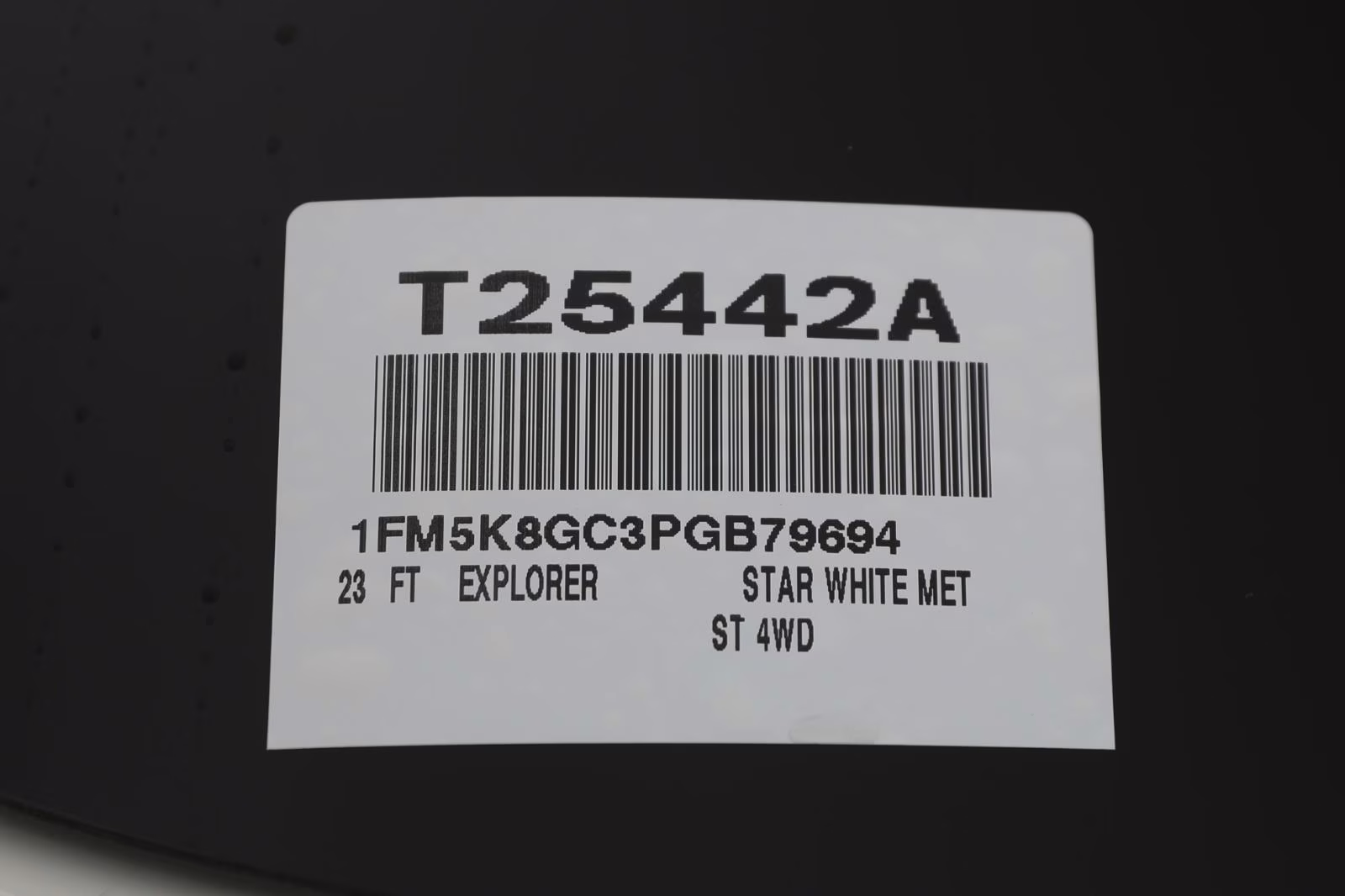 2023 Star White Metallic Tri-Coat Ford Explorer ST 4X4 SUV