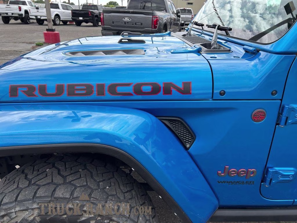 2021 Hydro Blue Pearl Coat Jeep Wrangler Unlimited Rubicon 4X4 SUV