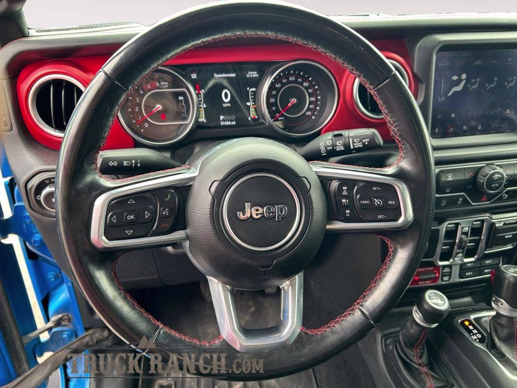 2021 Hydro Blue Pearl Coat Jeep Wrangler Unlimited Rubicon 4X4 SUV