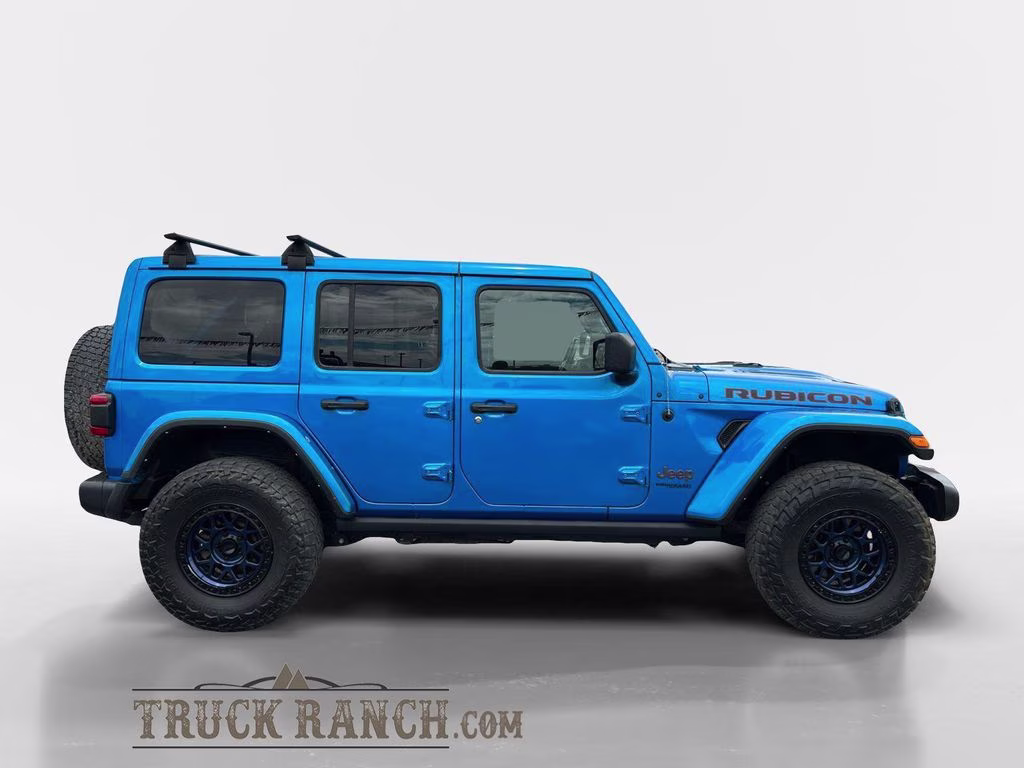 2021 Hydro Blue Pearl Coat Jeep Wrangler Unlimited Rubicon 4X4 SUV