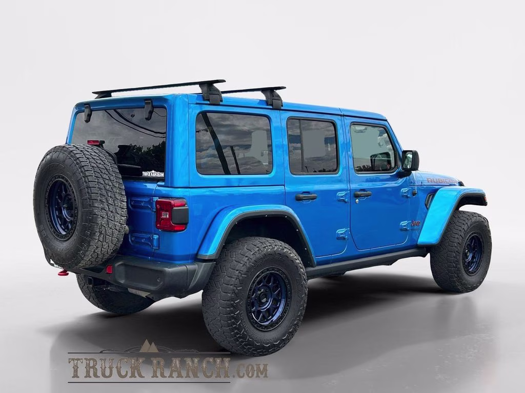 2021 Hydro Blue Pearl Coat Jeep Wrangler Unlimited Rubicon 4X4 SUV