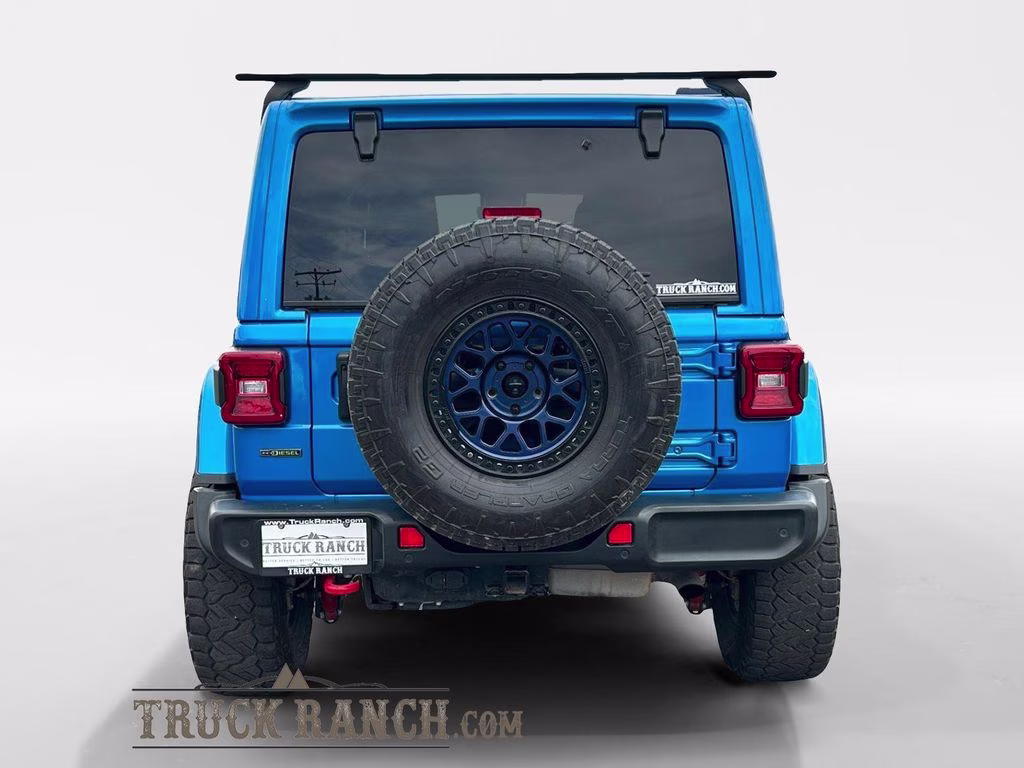 2021 Hydro Blue Pearl Coat Jeep Wrangler Unlimited Rubicon 4X4 SUV