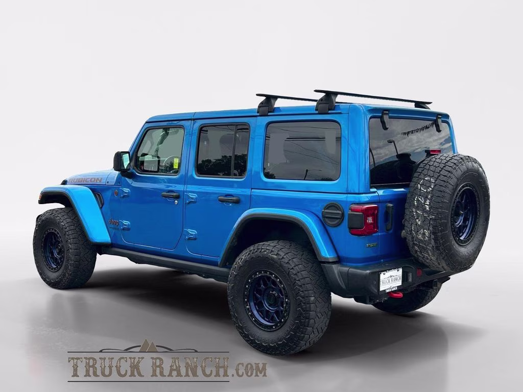 2021 Hydro Blue Pearl Coat Jeep Wrangler Unlimited Rubicon 4X4 SUV