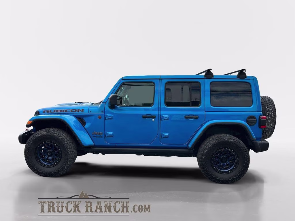 2021 Hydro Blue Pearl Coat Jeep Wrangler Unlimited Rubicon 4X4 SUV