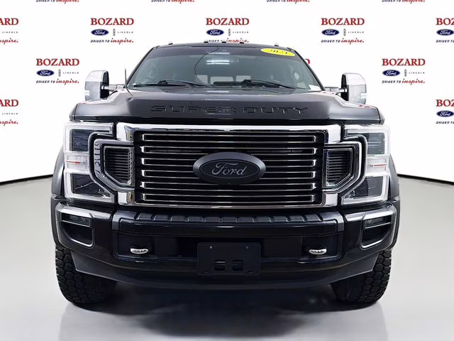 2021 Black Metallic Ford Super Duty F-450 DRW Platinum DRW 4X4 Truck