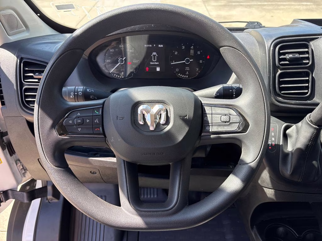 2025 Bright White Clearcoat Ram ProMaster 3500 High Roof FWD Van