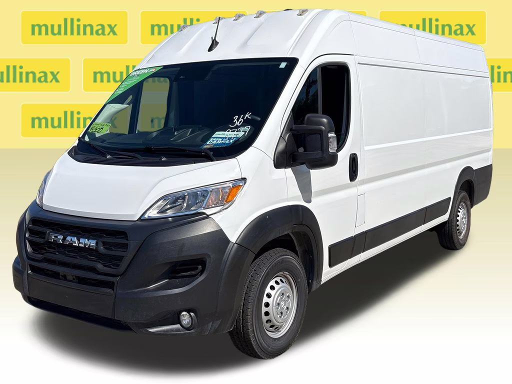 2025 Bright White Clearcoat Ram ProMaster 3500 High Roof FWD Van