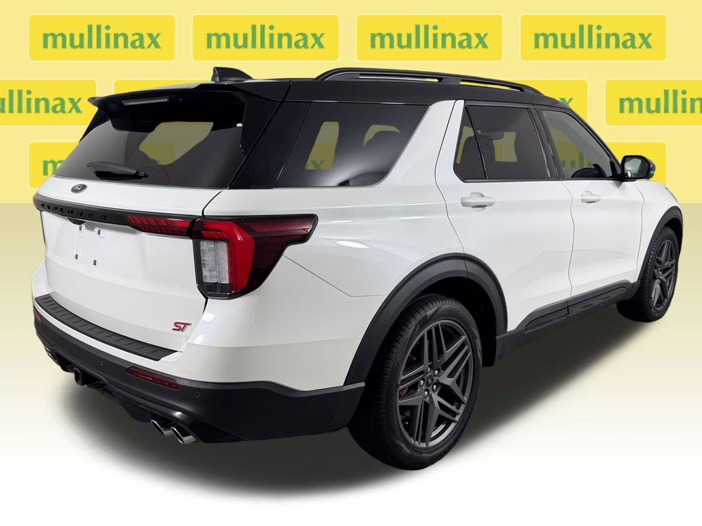2025 Star White Metallic Tri-Coat Ford Explorer ST 4X4 SUV