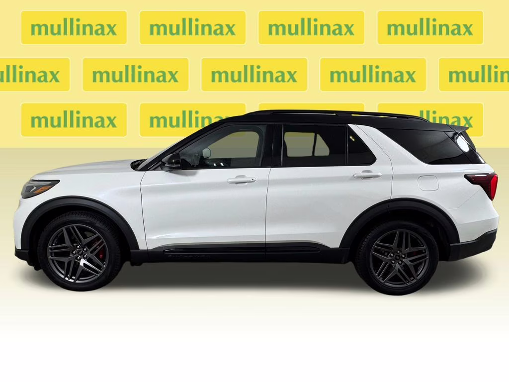 2025 Star White Metallic Tri-Coat Ford Explorer ST 4X4 SUV