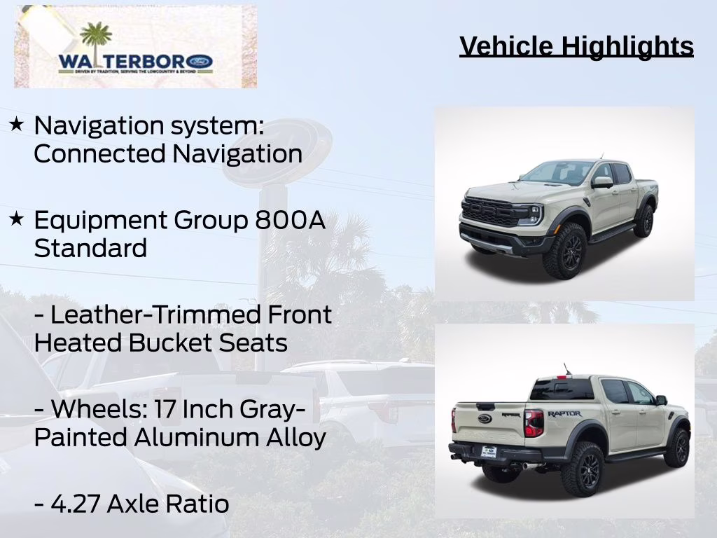 2026 Desert Sand Ford Ranger Raptor 4X4 Truck