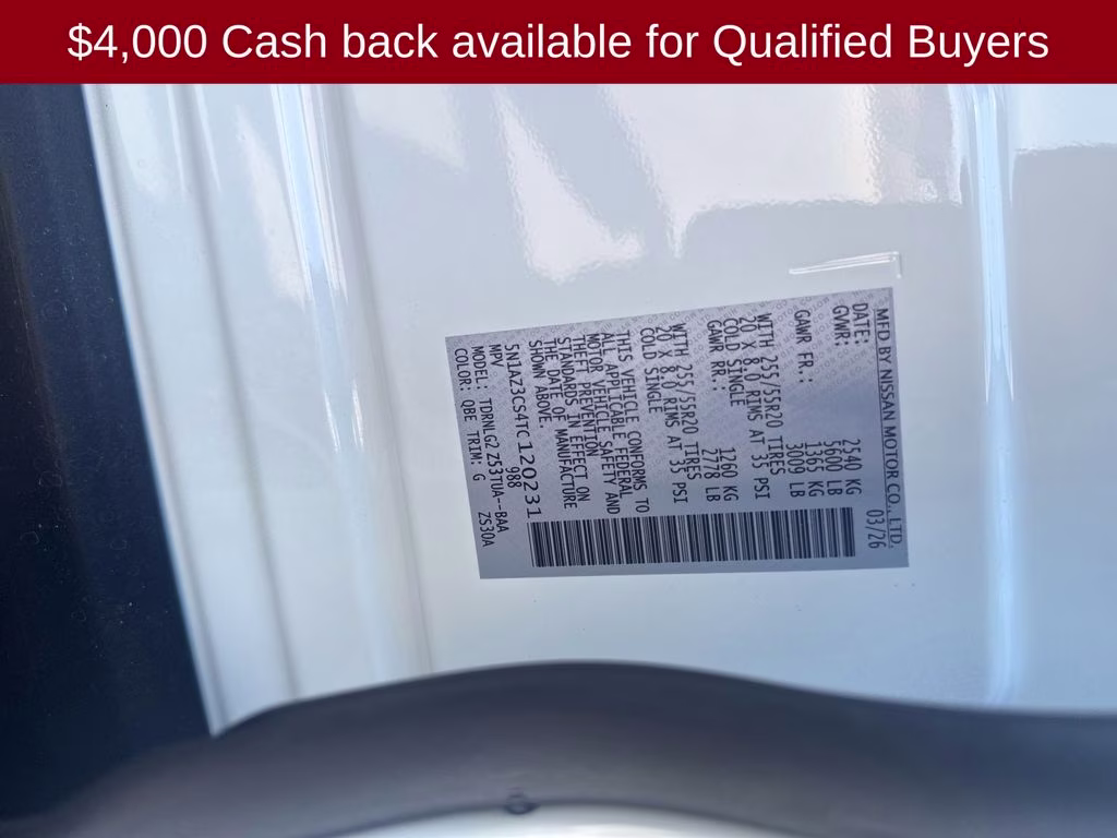 2026 Everest White Pearl Tricoat Nissan Murano SL AWD SUV