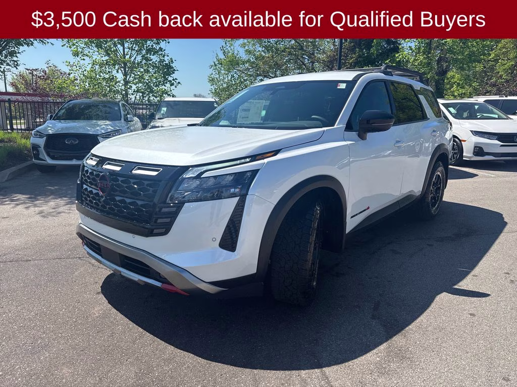 2026 Everest White Pearl Tricoat Nissan Pathfinder Rock Creek 4X4 SUV