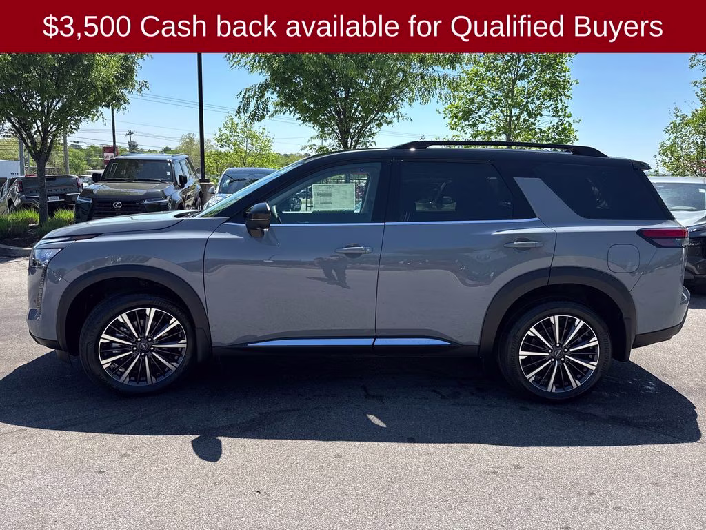 2026 Boulder Gray/Super Black Nissan Pathfinder Platinum 4X4 SUV