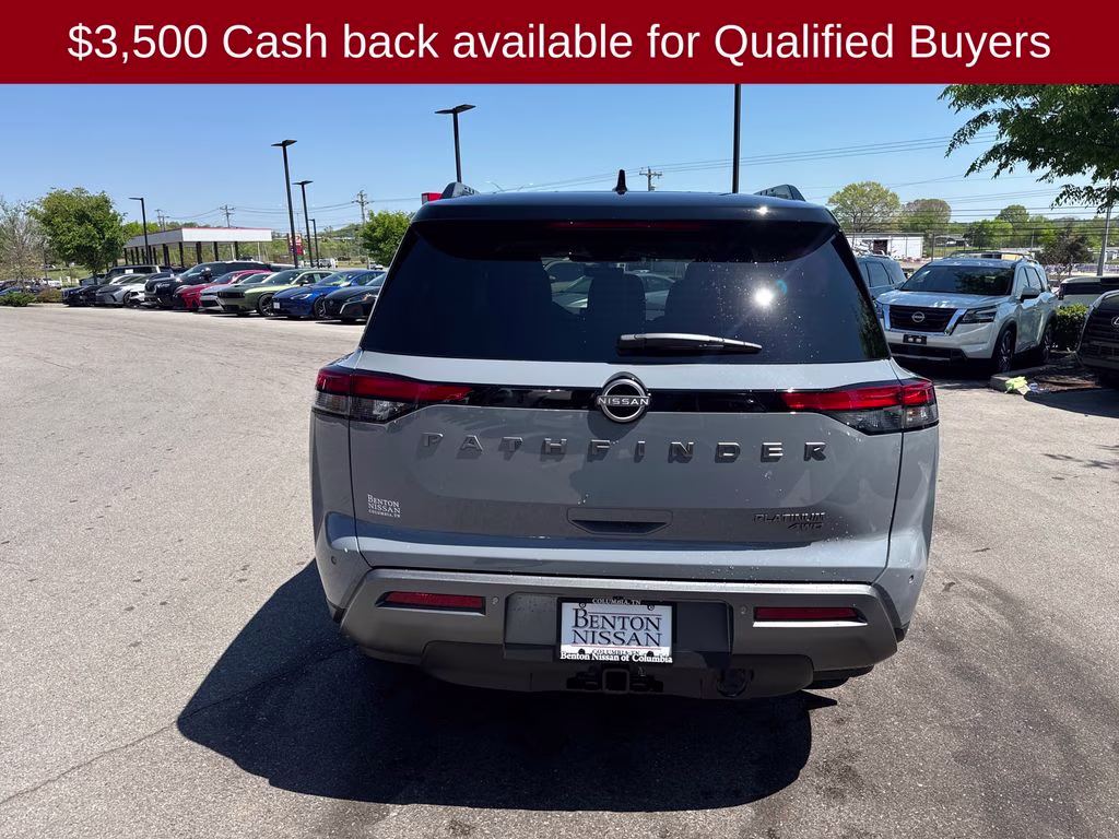 2026 Boulder Gray/Super Black Nissan Pathfinder Platinum 4X4 SUV