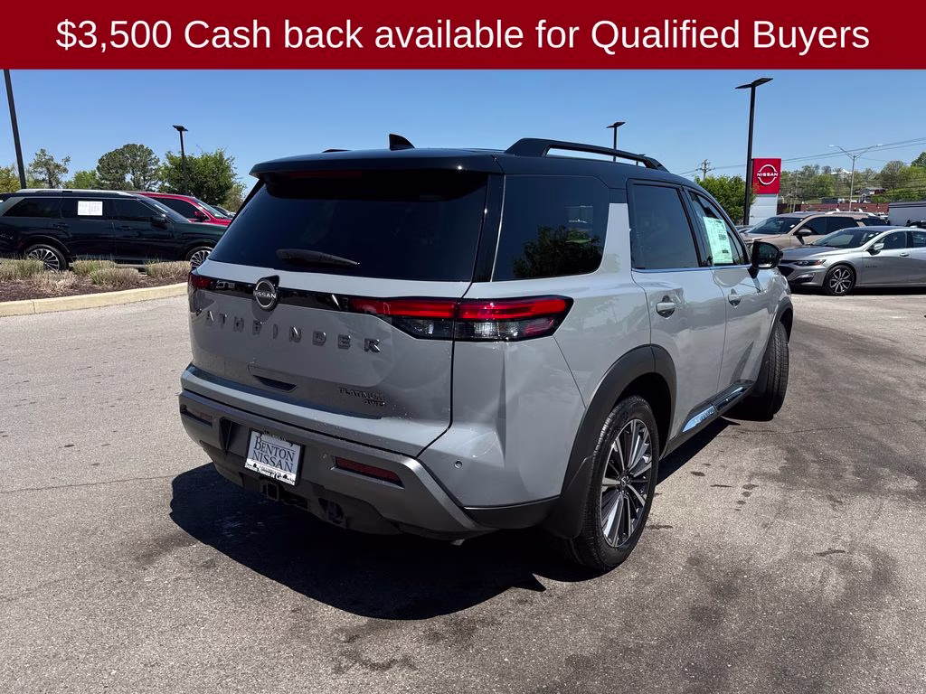 2026 Boulder Gray/Super Black Nissan Pathfinder Platinum 4X4 SUV