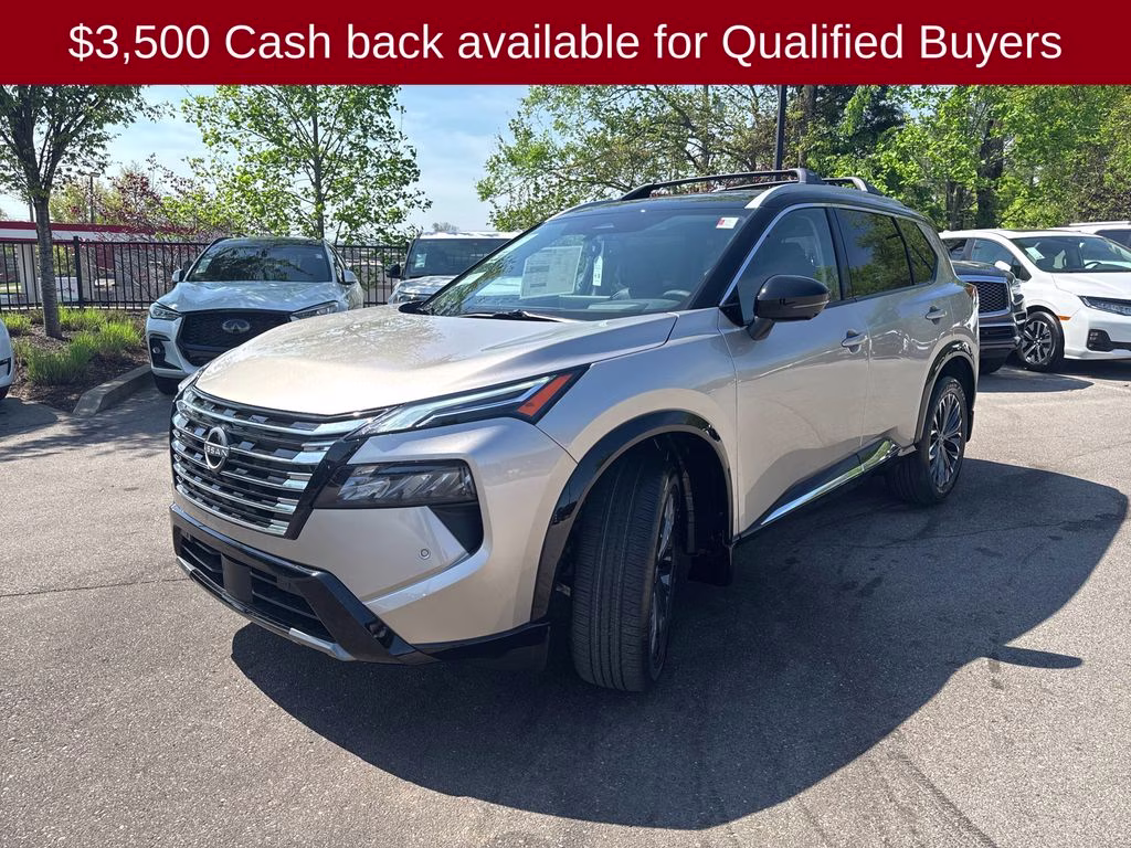 2026 Champagne Silver/Black Nissan Rogue Platinum AWD SUV